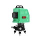 3D 12 Line Laser Level Green IP54 Self Leveling 360° Rotary Cross Measure Tool