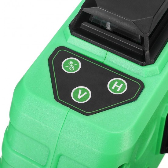 3D 12 Line Laser Level Green IP54 Self Leveling 360° Rotary Cross Measure Tool