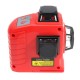 3D 12 Line Red Laser Level Measure Self Leveling Vertical Horizontal Cross Tool