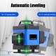 3D 360° 12 Lines Green Laser Level Auto Self Leveling Horizontal Vertical
