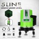 3D 5 Lines Green Laser Level Self-Leveling 360° Rotary Cross Measuring Tool