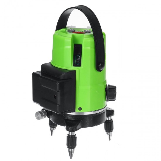 3D 5 Lines Green Laser Level Self-Leveling 360° Rotary Cross Measuring Tool