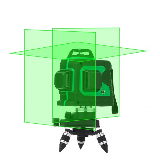 3D Green Auto Laser Level 12 Lines 360° Horizontal & Vertical Cross Build Tool Measuring Tools
