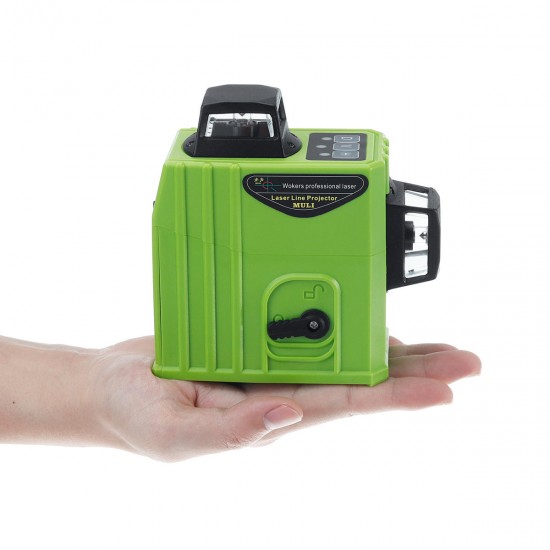 3D Green Laser Level Self Leveling 12 Lines 360 Degree Horizontal & Vertical Cross