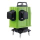 3D Green Laser Level Self Leveling 12 Lines 360 Degree Horizontal & Vertical Cross 3D Green Laser Level Self Leveling 12 Lines 360 Degree Horizontal & Vertical Cross