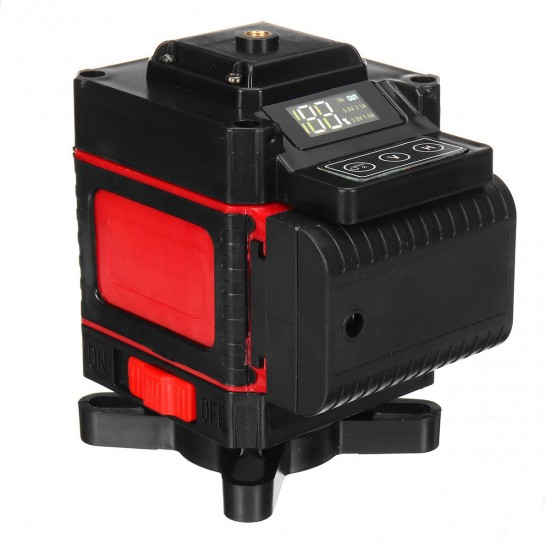 4D 12/16 Line Green Light Laser Level Digital Self Leveling 360° Rotary Measure