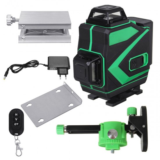 4D 16 Line 3D 12 Line Green Light Laser Level Digital Self Leveling 360° Rotary Measure