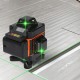 4D 16 Lines Laser Level Green Light Auto Self Leveling 360° Rotary Measure Tool