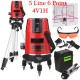 5 Lines 6 Points Professional Waterproof Laser Level Red Automatic Level 360° Rotating Outdoor Mode + Tripod 5 Lines 6 Points Professional Waterproof Laser Level Red Automatic Level 360° Rotating Outdoor Mode + Tripod