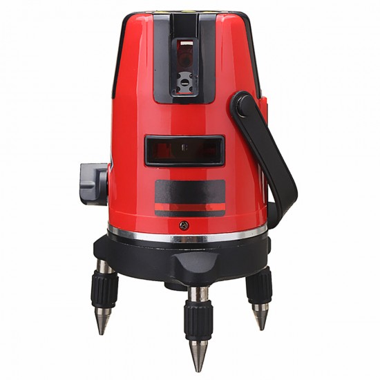 5 Lines 6 Points Professional Waterproof Laser Level Red Automatic Level 360° Rotating Outdoor Mode + Tripod