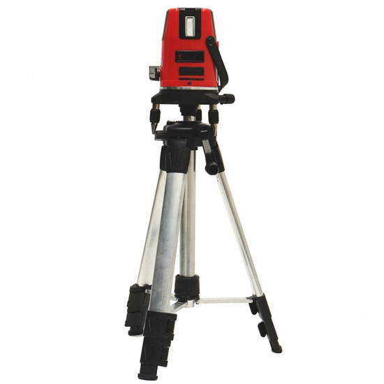 5 Lines 6 Points Professional Waterproof Laser Level Red Automatic Level 360° Rotating Outdoor Mode + Tripod