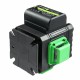 5800mAh 16 Line Green 360° Laser Level Cross Self Leveling Measure Tool Set + RC