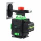 5800mAh 16 Line Green 360° Laser Level Cross Self Leveling Measure Tool Set + RC