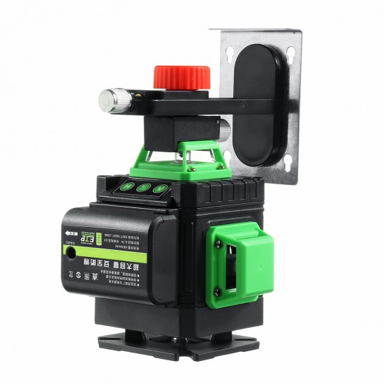 5800mAh 16 Line Green 360° Laser Level Cross Self Leveling Measure Tool Set + RC