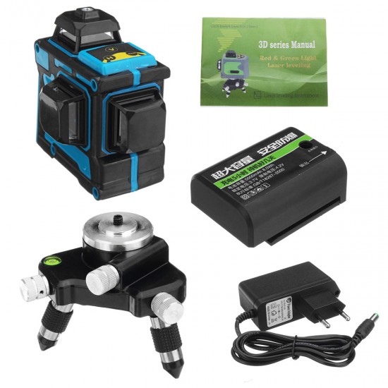 AU 12 Lines 360°C Waterproof Self Leveling Green 3D Laser Level Outdoor Measure Laser Distance Meter AU 12 Lines 360°C Waterproof Self Leveling Green 3D Laser Level Outdoor Measure Laser Distance Meter