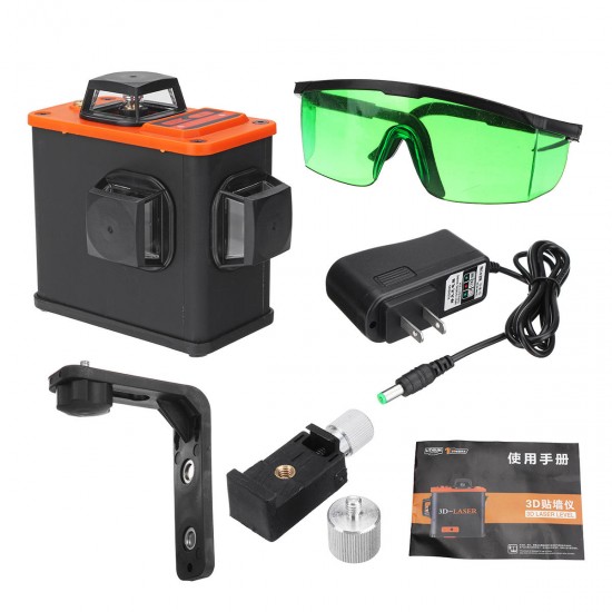 Blue Light 12Line 360° Laser Level Upper Wall Bracket Self-Leveling Convenient Blue Light 12Line 360° Laser Level Upper Wall Bracket Self-Leveling Convenient