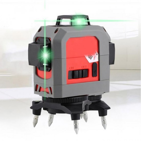 FC-185-1 High Precision Self-Leveling Green Laser Level Device 360 Distance Meter Laser Line Measure Construction Tools