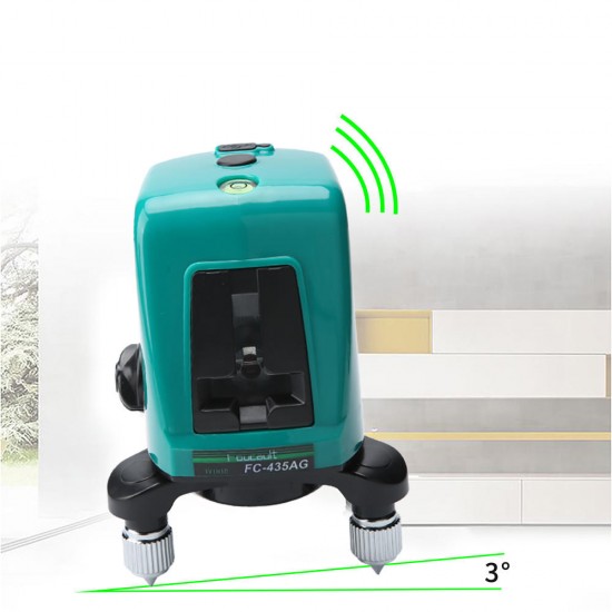 FC-435AG Mini Infrared Laser Level with Oblique Function Line Projector 2 Line 1 Brightening Point Green Light