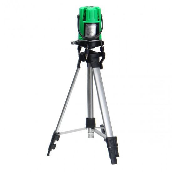Green 2 Line 2 Points Laser Level 360 Rotary Laser Line Self Leveling with Tripod