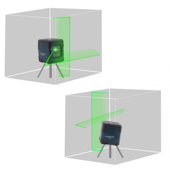 LV1G Laser Level Green Cross Line Laser with Measuring Range 50ft, Self-Leveling Vertical and Horizontal Line