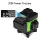 LED Display 3D 360° 16 Line Green Light Laser Level Cross Self Leveling Measure Tool LED Display 3D 360° 16 Line Green Light Laser Level Cross Self Leveling Measure Tool
