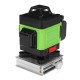 LED Display 3D 360° 16 Line Green Light Laser Level Cross Self Leveling Measure Tool