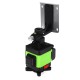 LED Display 3D 360° 16 Line Green Light Laser Level Cross Self Leveling Measure Tool