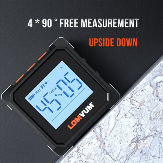 GR20 360° Mini Digital Protractor Laser High Precision Magnet Goniometer Inclinometer Universal Bevel Digital Level Angle Finder Angle Measurement Tool GR20 360° Mini Digital Protractor Laser High Precision Magnet Goniometer Inclinometer Universal Bevel Digital Level Angle Finder Angle Measurement Tool
