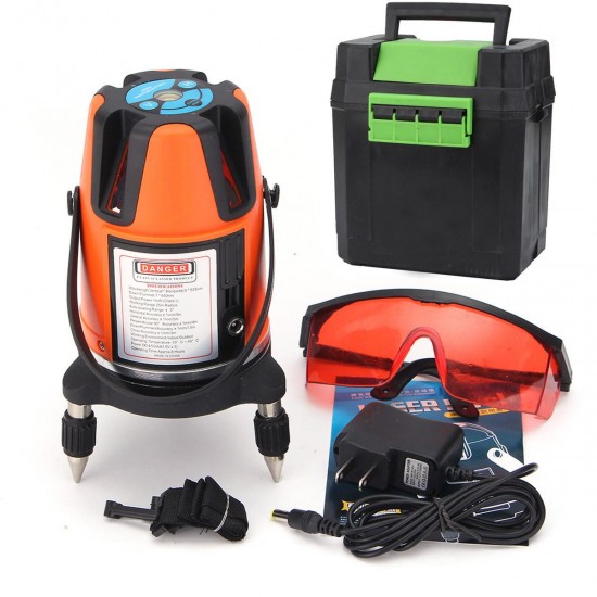 Orange Automatic Self Leveling 5 Lines 6 Points 4V1H Laser Level Measure Orange Automatic Self Leveling 5 Lines 6 Points 4V1H Laser Level Measure