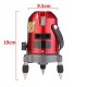 Waterproof 5 Lines 6 Points Laser Level Red Automatic Self Leveling Level Measure Tool Outdoor Mode Waterproof 5 Lines 6 Points Laser Level Red Automatic Self Leveling Level Measure Tool Outdoor Mode
