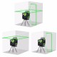 XE-901 Laser Level 5 Lines 3D Green Laser Levels Self Leveling 360 Horizontal An Vertical Cross Super Powerful Green Laser Beam Line