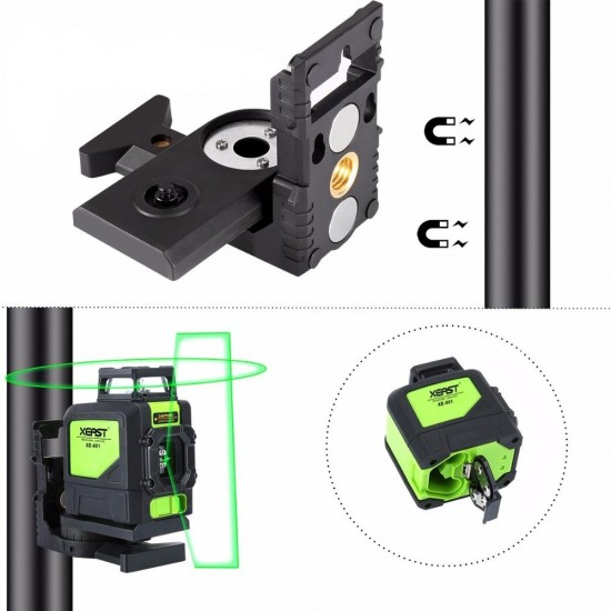 XE-901 Laser Level 5 Lines 3D Green Laser Levels Self Leveling 360 Horizontal An Vertical Cross Super Powerful Green Laser Beam Line