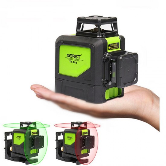 XE-902 8 Line Laser Level 360 Self-leveling 3D Laser Level Vertical and Horizontal Cross Super Powerful Green Laser Beam