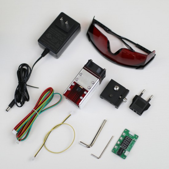 10Pcs/Set 30W Input 7.5W Output Laser Module Continuous Laser Head 450nm CNC Laser Engraving Cutting Module Set for CNC Engraver Wood Router 10Pcs/Set 30W Input 7.5W Output Laser Module Continuous Laser Head 450nm CNC Laser Engraving Cutting Module Set for CNC Engraver Wood Router