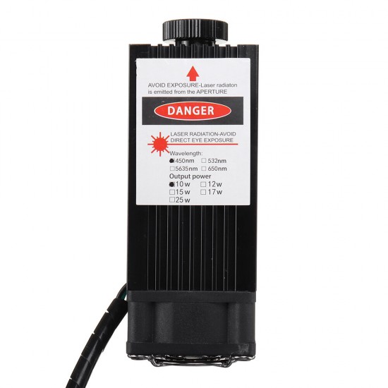 10W Laser Head Engraving Module TTL & PWM Modulation Metal Marking Wood Cutting For Engraver With Adaptor 10W Laser Head Engraving Module TTL & PWM Modulation Metal Marking Wood Cutting For Engraver With Adaptor