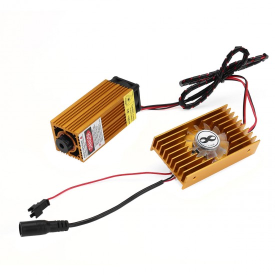 445nm 5W Blue Laser Module Various Focus TTL & PWM Modulation w/ Heat Sink Controller Board 2.54-3P+2P Laser Engraver