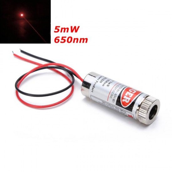 650nm 5mW Focusable Red Dot Laser Module Laser Generator Diode