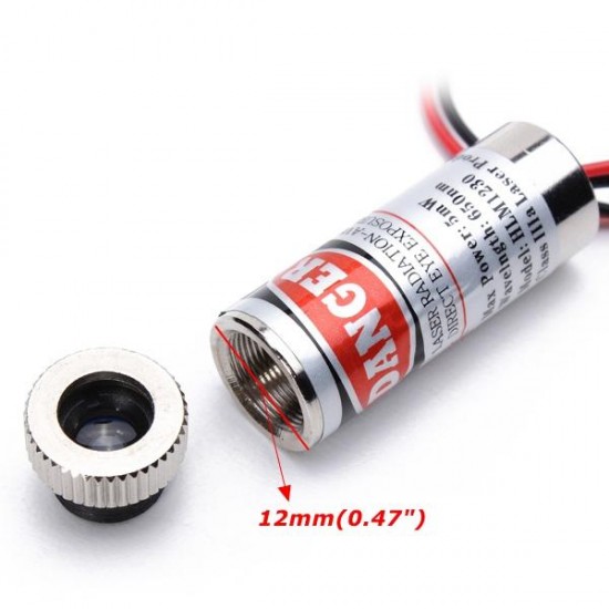 650nm 5mW Focusable Red Dot Laser Module Laser Generator Diode