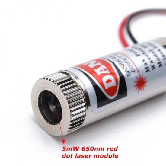 650nm 5mW Focusable Red Dot Laser Module Laser Generator Diode