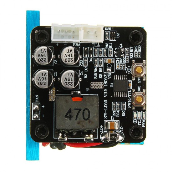 EL01 5500 445nm 5500mW Blue Laser Module PWM Modulation 2.54-3P DIY Engraver EL01 5500 445nm 5500mW Blue Laser Module PWM Modulation 2.54-3P DIY Engraver