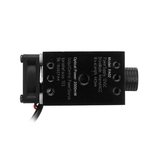 LA03-2500 445nm 2500mW Blue Laser Module With Heat Sink For DIY Laser Engraver Machine LA03-2500 445nm 2500mW Blue Laser Module With Heat Sink For DIY Laser Engraver Machine