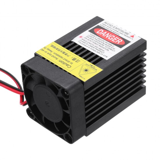 LA03-3500 450nm 3.5W Blue Laser Module TTL Modulation Fan Heat Sink for DIY Engraver