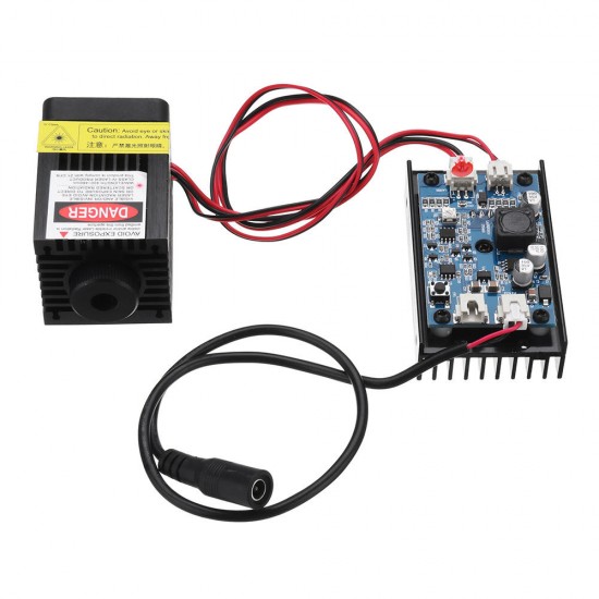 LA03-3500 450nm 3.5W Blue Laser Module TTL Modulation Fan Heat Sink for DIY Engraver LA03-3500 450nm 3.5W Blue Laser Module TTL Modulation Fan Heat Sink for DIY Engraver