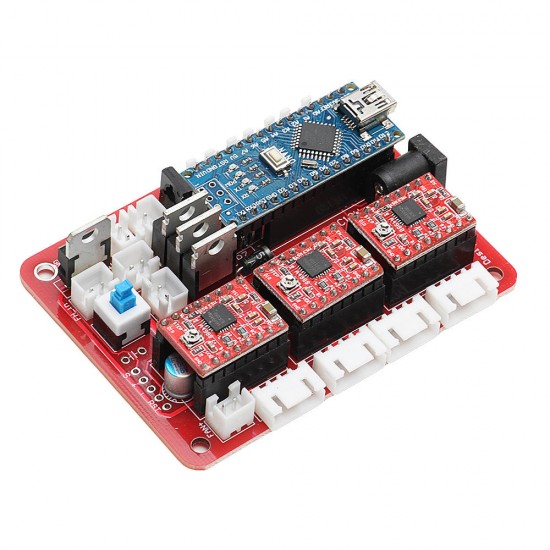 2417 CNC Router 3 Axis Control Board GRBL USB Stepper Motor Driver DIY Laser Engraver Milling Engraving Machine Controller 2417 CNC Router 3 Axis Control Board GRBL USB Stepper Motor Driver DIY Laser Engraver Milling Engraving Machine Controller