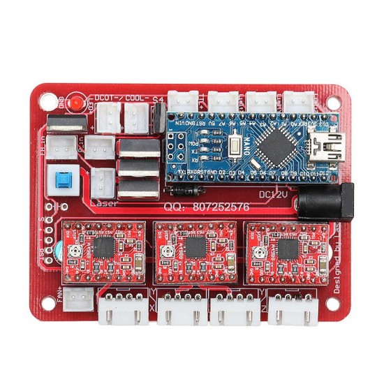2417 CNC Router 3 Axis Control Board GRBL USB Stepper Motor Driver DIY Laser Engraver Milling Engraving Machine Controller 2417 CNC Router 3 Axis Control Board GRBL USB Stepper Motor Driver DIY Laser Engraver Milling Engraving Machine Controller