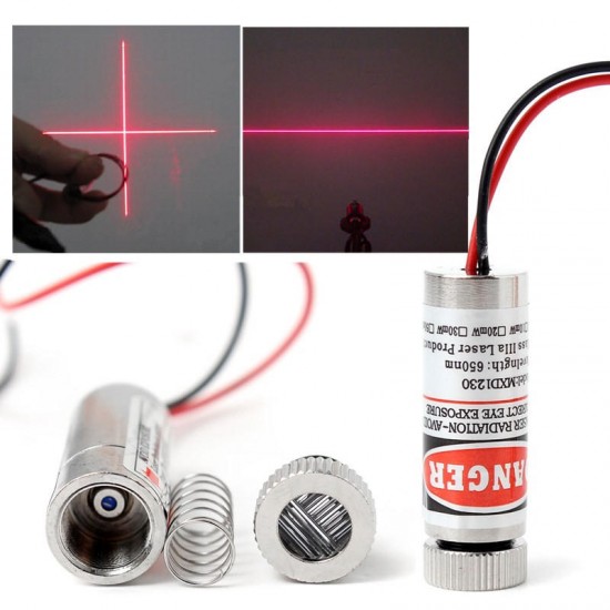 Red Laser Module 5mW 650nm Focus Adjustable Laser Head 5V Industrial Grade