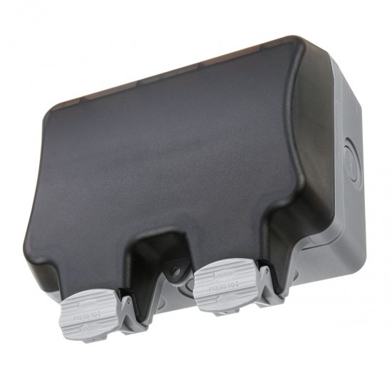 1/2 Gang Electric Plug Box Cover Safety Socket Protector Splash Box Waterproof