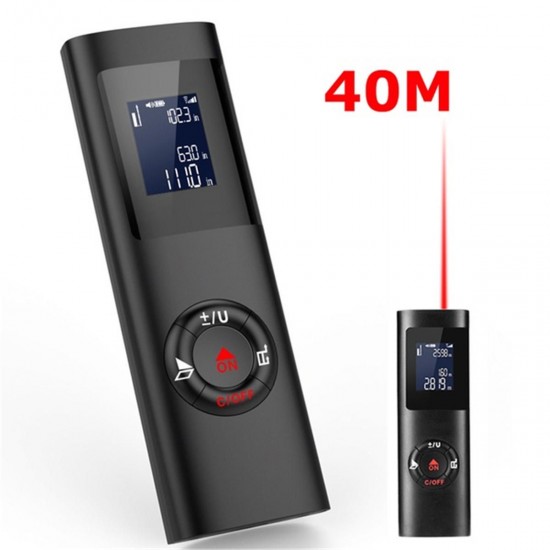 40m Mini Digital LCD Laser Distance Meter Range Finder Measure Diastimeter