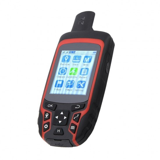 A6 Handheld GPS Navigation Compass Outdoor Location Tracker USB Rechargeable AC110V US Plug