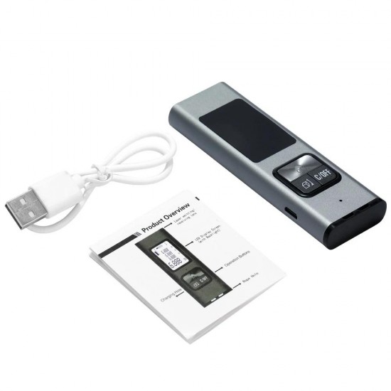 LS-X Intelligent 40M IP54 Waterproof Handheld Mini Laser Range Finder USB Portable Rechargeable Laser
